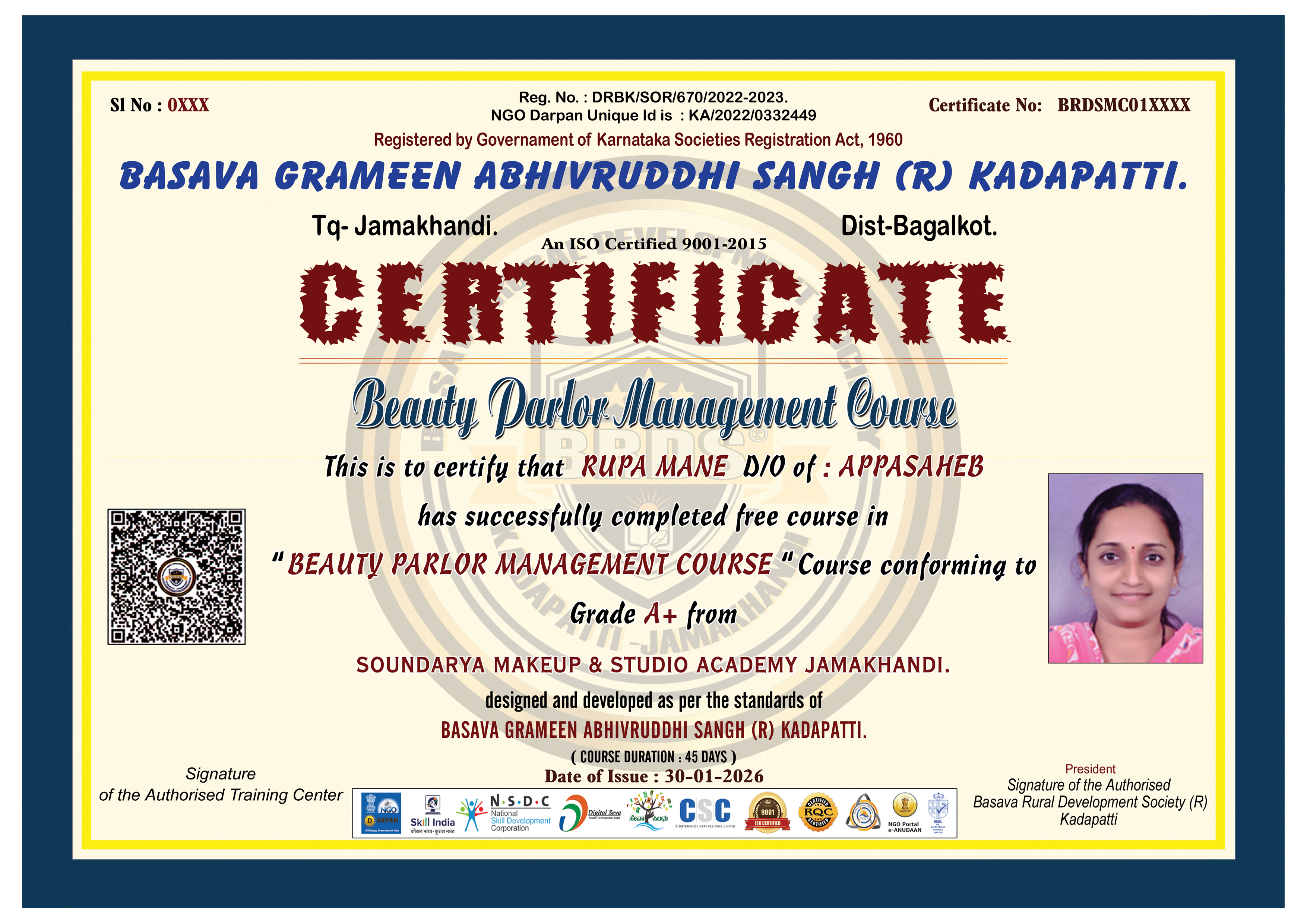 Beauty Parlour managment Course ( Sample )